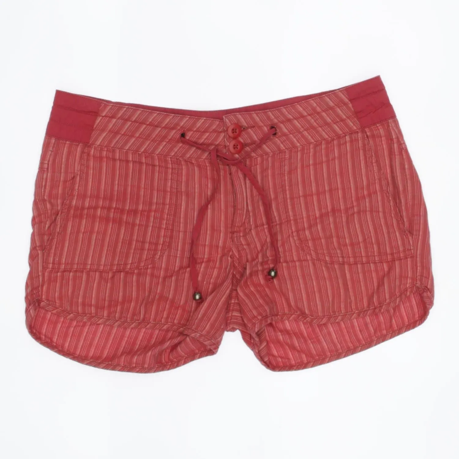 Product image for 0055 Prana Size 8 Striped Linen Organic Shorts