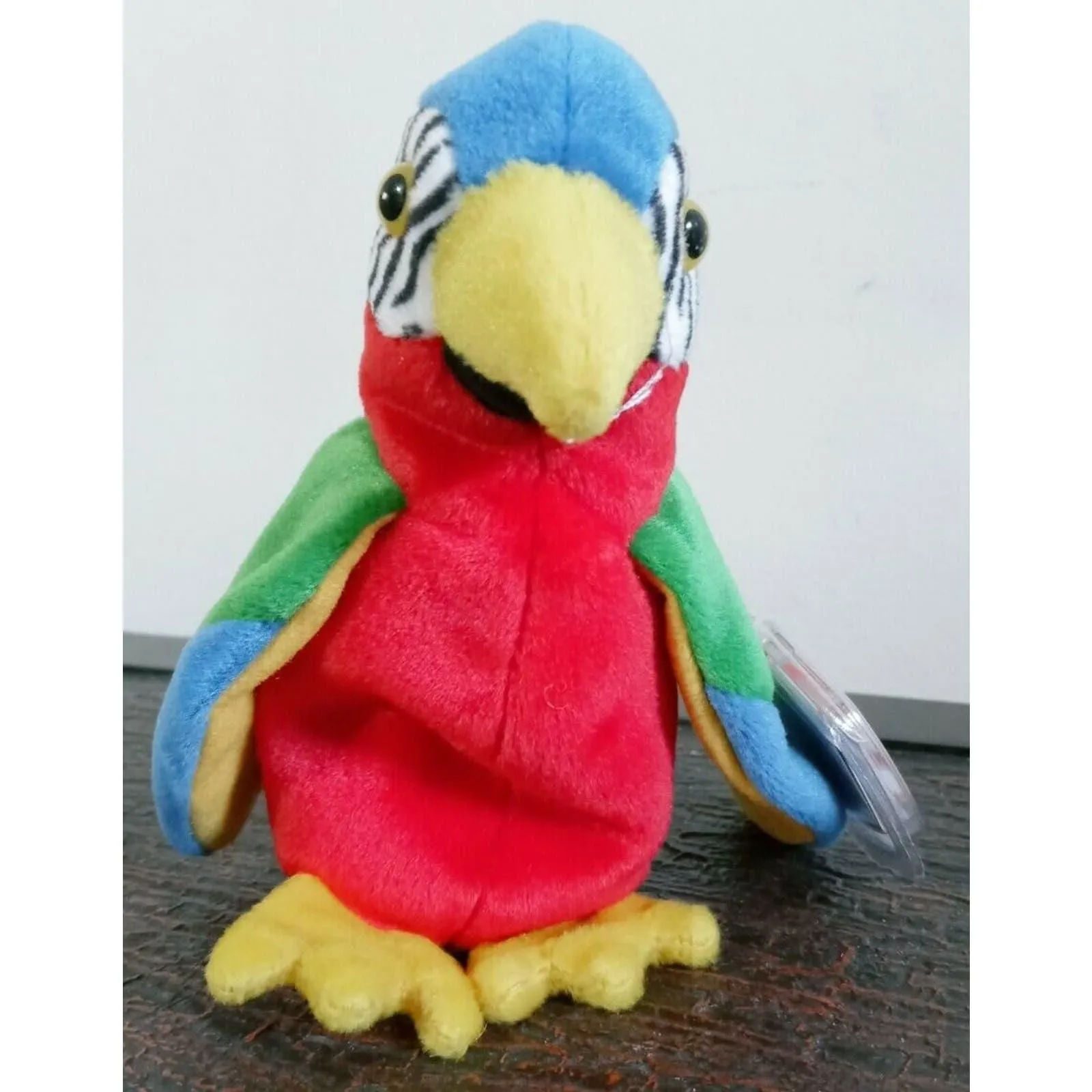 Product image for ty beanie baby Jabber Parrot w/Mistakes 1997 Bottom Tag Says 1998 P.E. Pellets