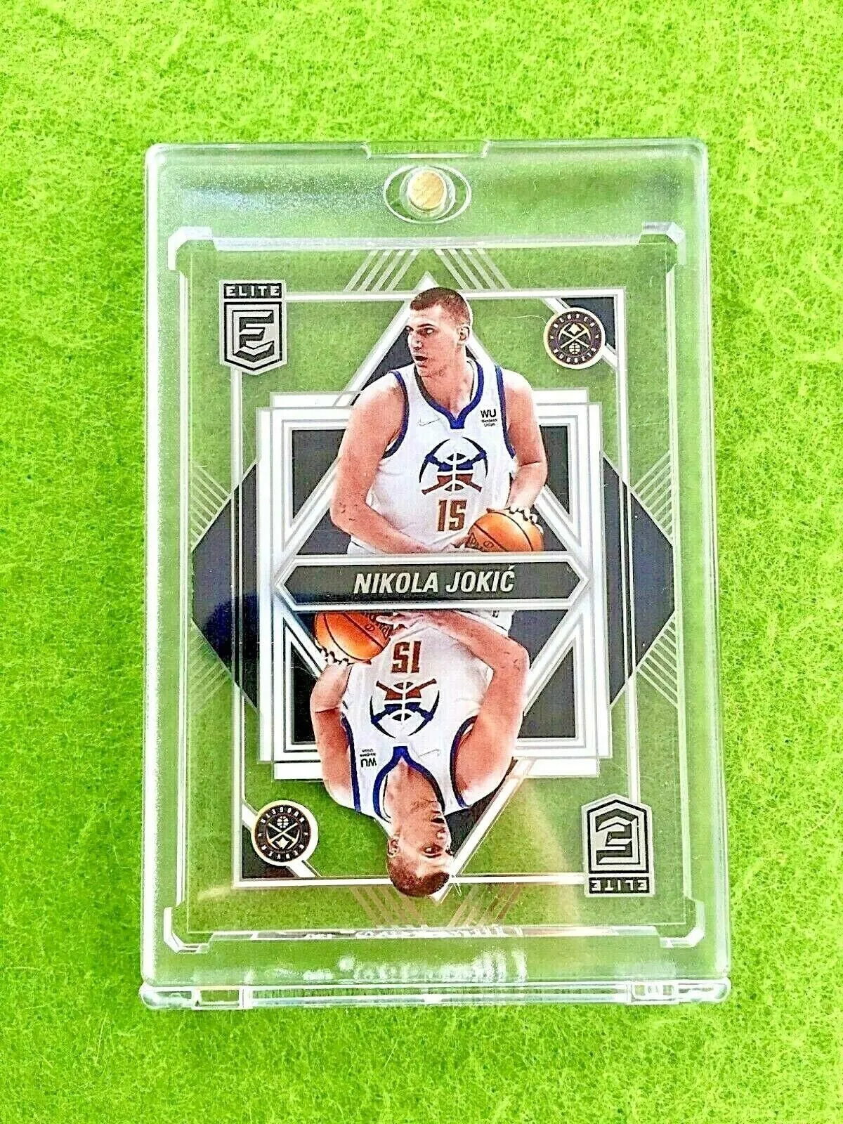 Product image for NIKOLA JOKIC CLEAR CARD JERSEY #15 NUGGETS SP 2021-22 Elite DECK Nikola Jokic SP - 2021 - Basketball - 4 - Insert, panini, Nikola Jokic Elite Deck, Nikola Jokic Card, Nikola Jokic, Parallel/Variety, Nikola, Short Print, donruss, Elite Deck, elite, Card Nikola Jokic, Deck, Anthony, Jokic - NBA - Panini - jokic, Nikola Jokic, nikola - 2021-22 Donruss Elite - nuggets, Denver Nuggets, denver - No