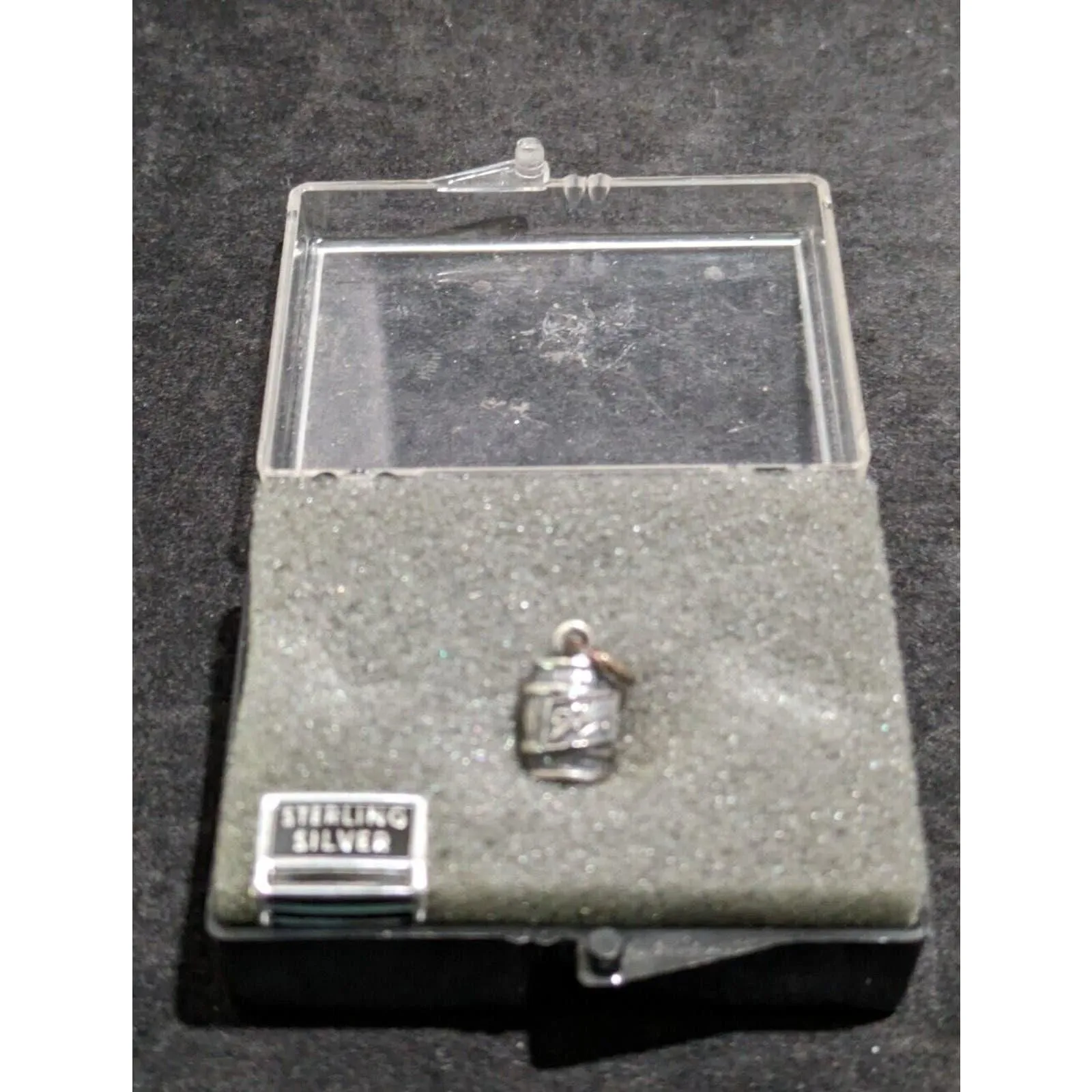 Product image for RARE Schlitz Brewing Company Sterling Silver Barrel Necklace Charm NIB