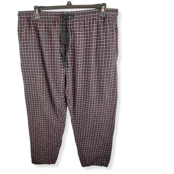 Product image for Men's Plaid Sun River Lounger /Pajama Bottoms  XL EUC