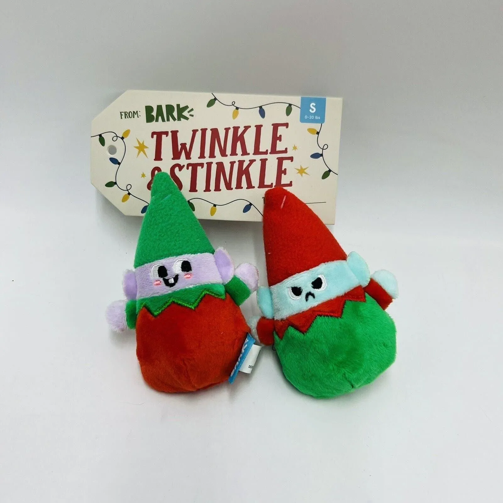 Product image for Bark Box S Twinkle & Stinkle Plush Dog Toy Multi-Part Crinkle Squeakers New