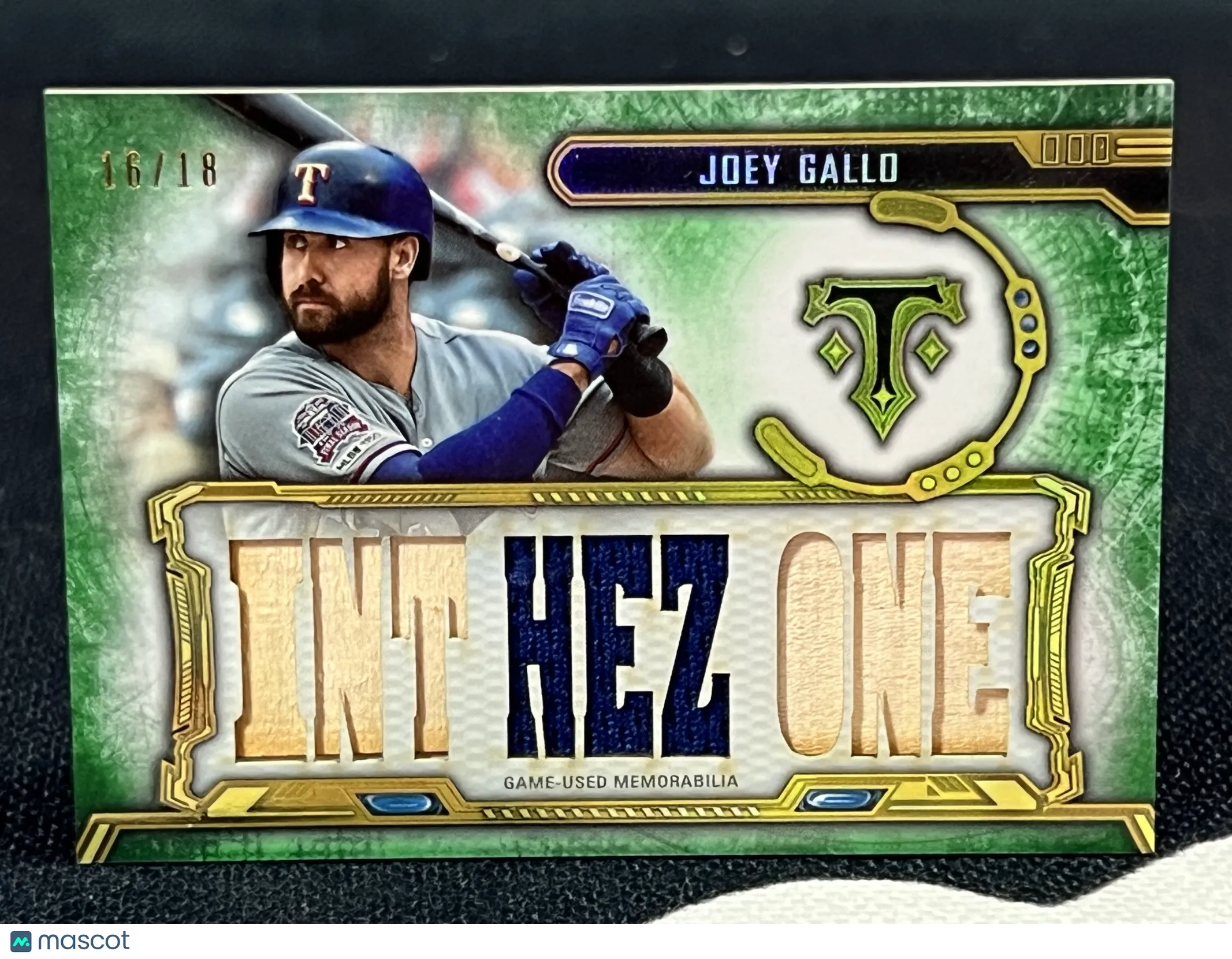 Product image for 2020 Topps Triple Threads Joey Gallo #TTR-JG3 /18