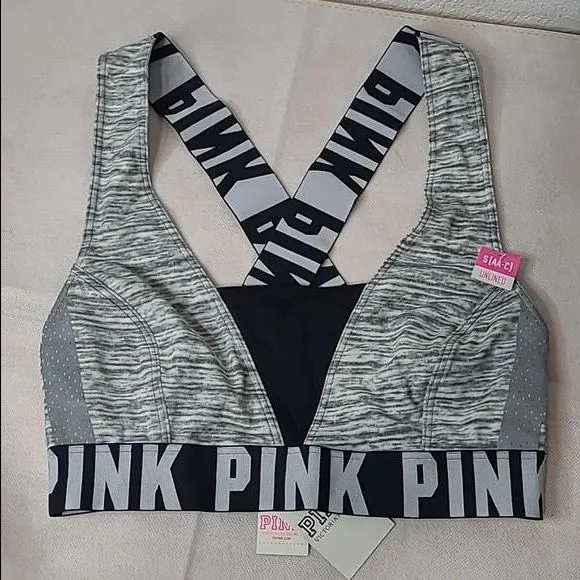 Product image for PINK Victoria's Secret Ultimate Crop Haut Court Sports bra Small