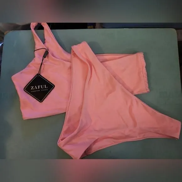 Product image for New Cottin Candy Pink Bikini by Zaful sz M