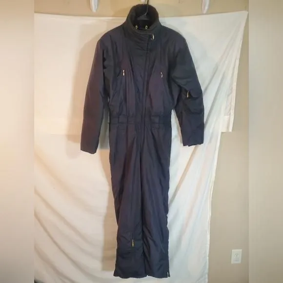 Product image for Vintage Obermeyer Resort Women's 10 or Medium Black Ski Snowboard Snowsuit