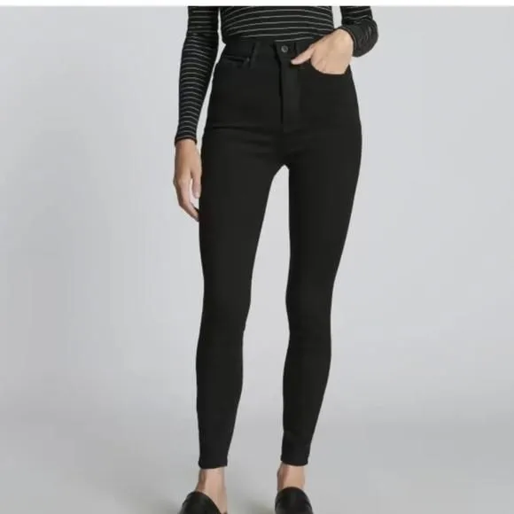 Product image for Everlane Women’s The Way-High Skinny Jean Size 24 Black New with Tags