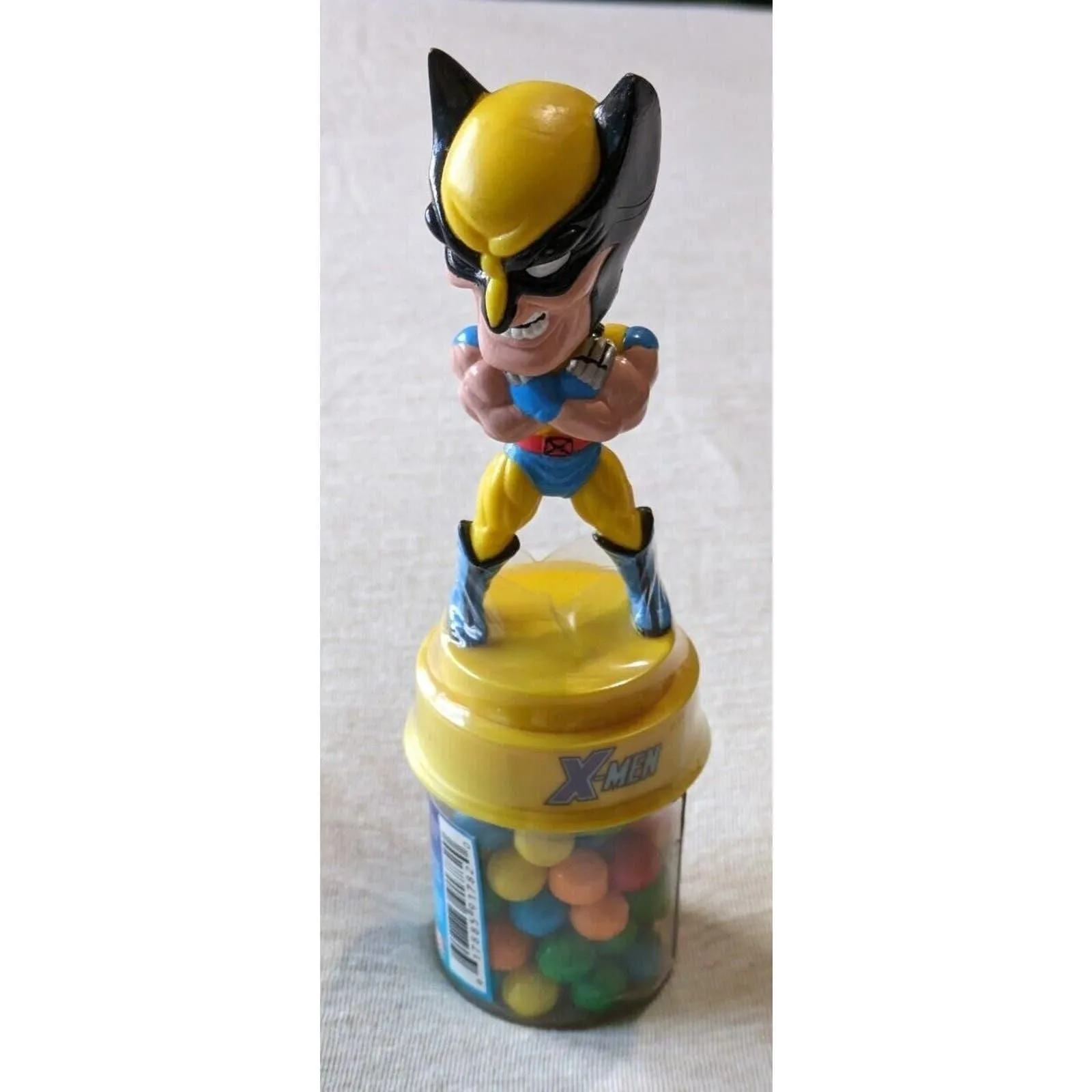 Product image for Vintage X-Men Bobblehead Candy Topper Sour Bombs Candy Wolverine NOS RARE