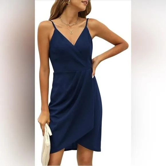 Product image for Manydress Women's Bodycon Sleeveless Deep V Neck Summer Dress …