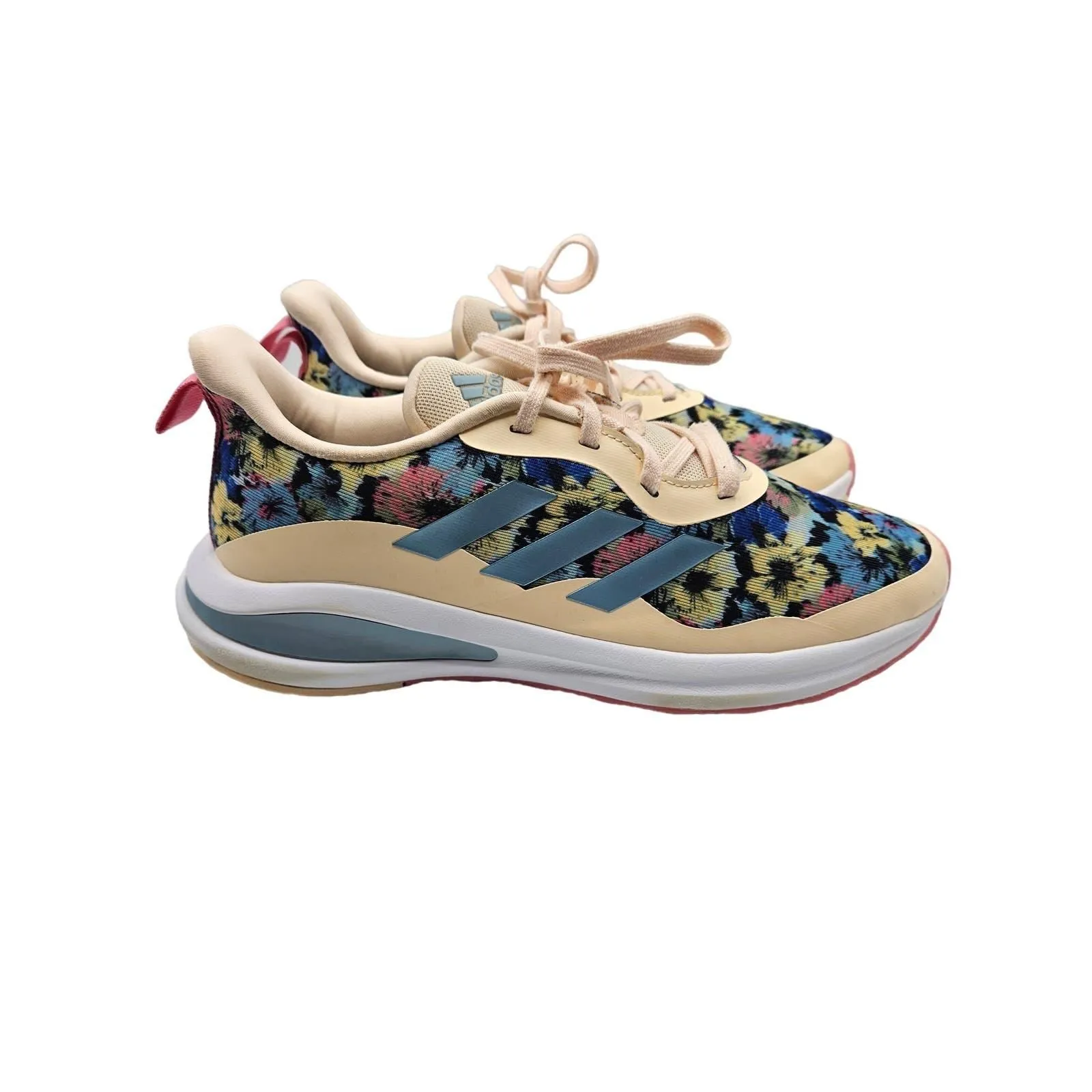 Adidas Women's FortaRun Lace Up Running Shoes Size 7 Floral Peach Pink   Whatnot: Shop, Sell, Connect