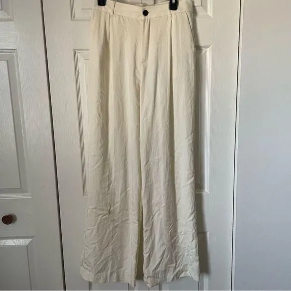 Product image for Zara High Waisted Wide Leg Trousers size medium