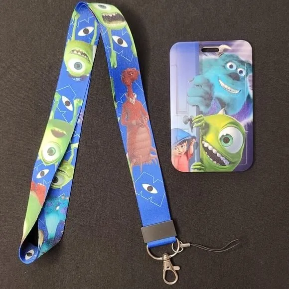 Product image for Monster Inc Cardholder and Lanyard Set- 3rd Design