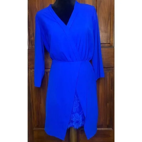 Nordstrom (NSR) Royal Blue Cocktail Dress With Lace Feature, Size Sm   Whatnot: Shop, Sell, Connect