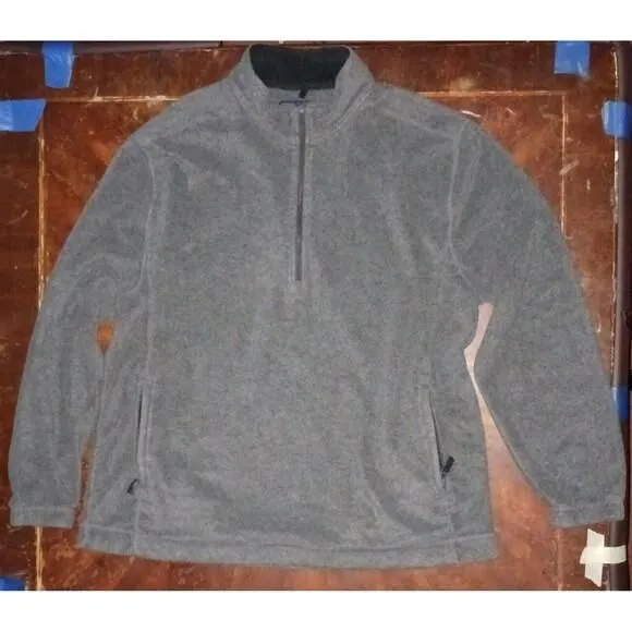 Product image for Saddlebred Sweater Men XL PullOver Fleece Zip Pockets Quarter Zip Adult Golf