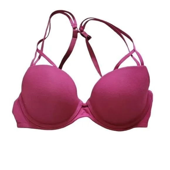 Product image for Ambrielle Cotton Push Up Demi Bra Size 34C