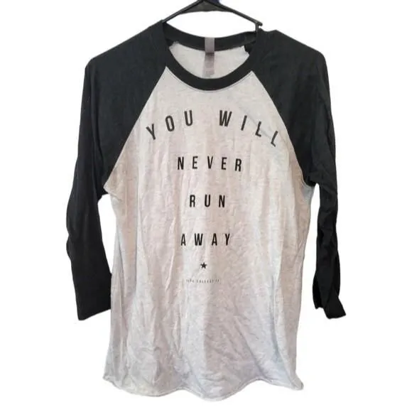 Product image for Rend Collective Graphic Band T-Shirt You Will Never Run Away Size Small