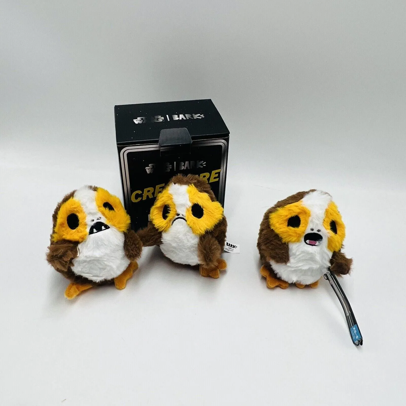 Product image for Bark Box XS-S Flock of Porgs Crinkle Squeaker Multi-Part Star Wars New