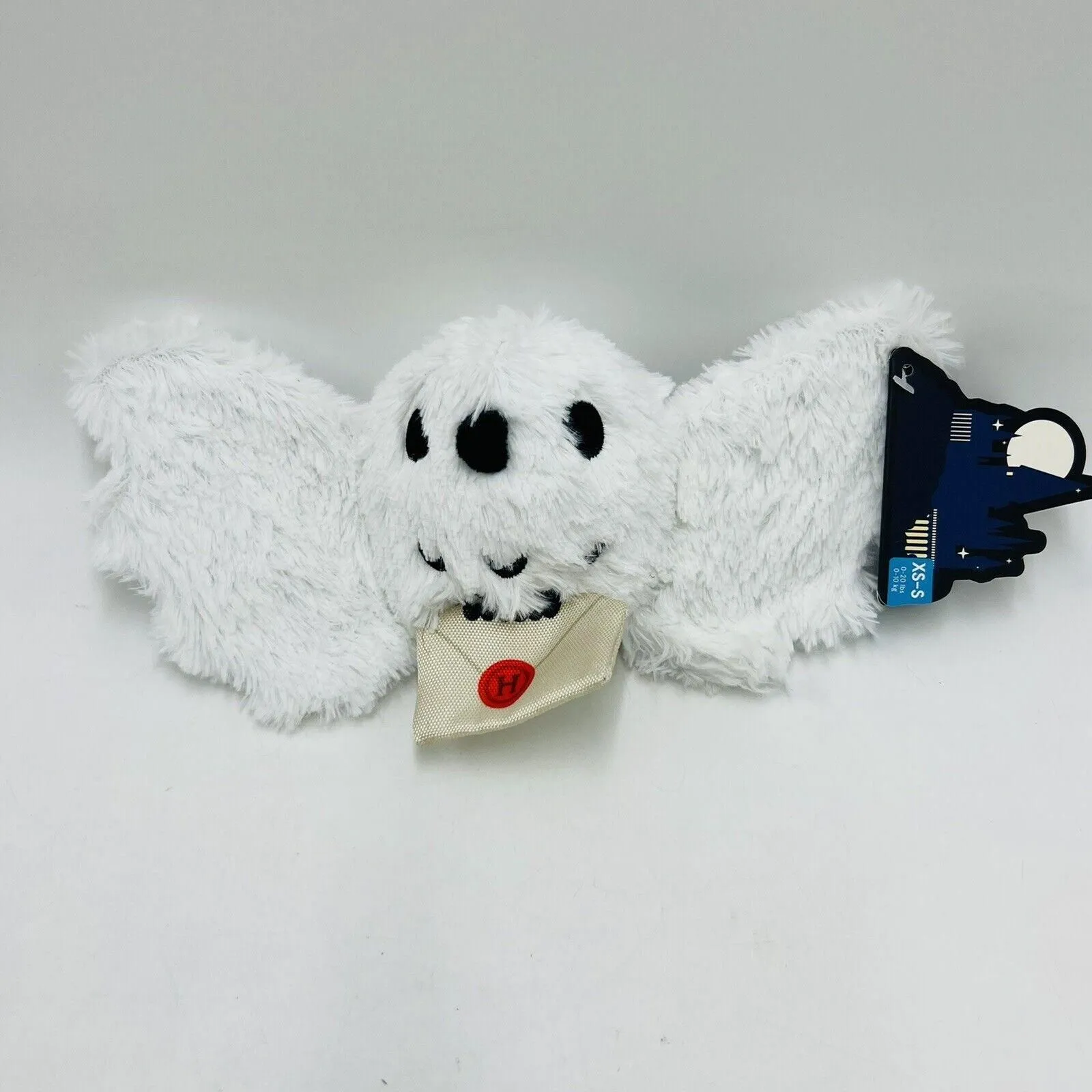 Product image for Bark Box XS-S Hedwig Dog Toy White Owl Harry Potter Crinkle Squeaker New