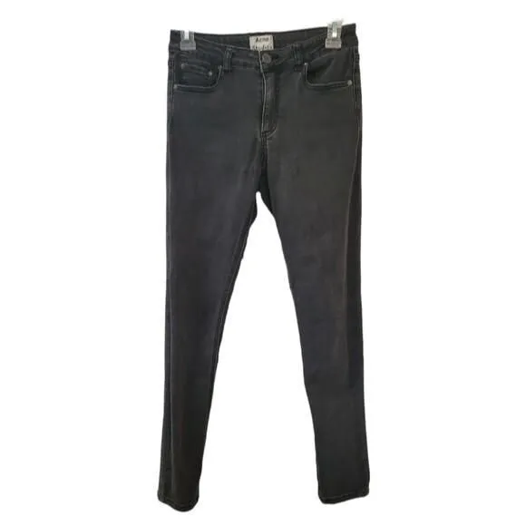 Product image for Acne Studios Washed Black Women's Skinny Jeans Size 27