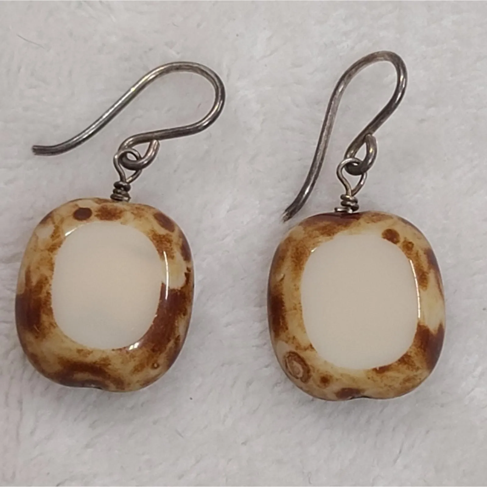 Product image for Vintage Czech Glass Dangle Earrings