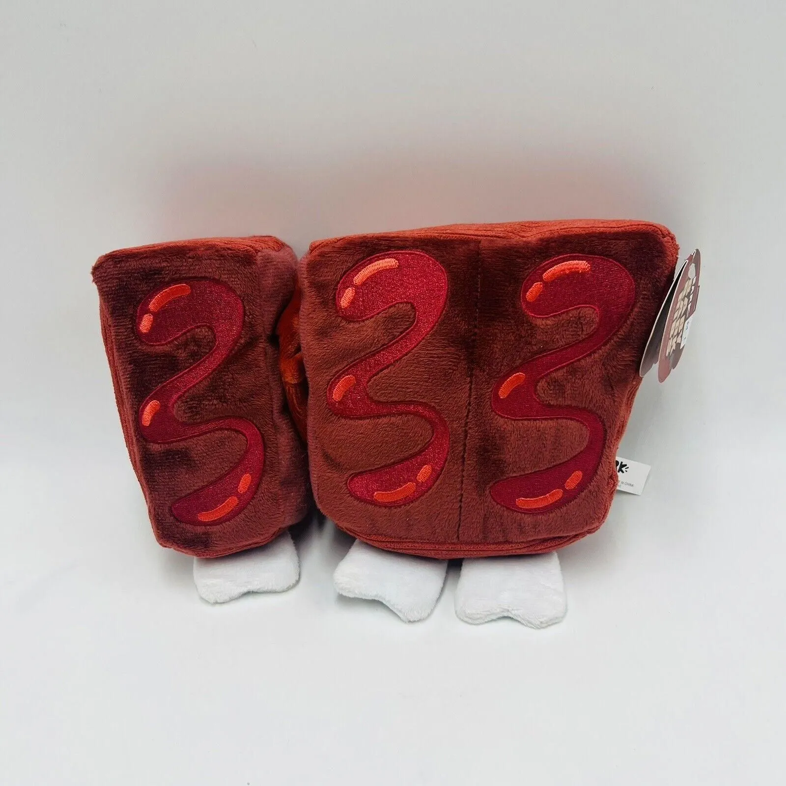 Product image for Bark Box M-L Baby Bark Ribs Plush Dog Toy Crinkle Bungee Squeaker New