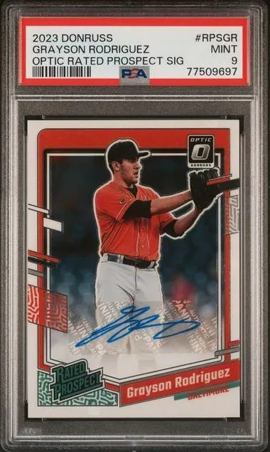Product image for RPSGR GRAYSON RODRIGUEZ | 2023 PANINI DONRUSS OPTIC RATED PROSPECT SIGNATURES