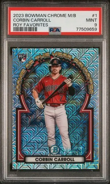 Product image for #1 CORBIN CARROLL | 2023 BOWMAN MEGA BOX CHROME ROY FAVORITES