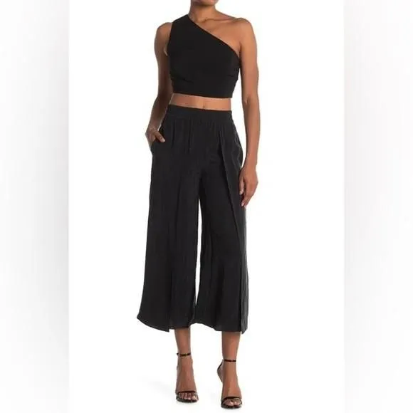 Product image for Alice + Olivia | Elba Split Hem Black Pants