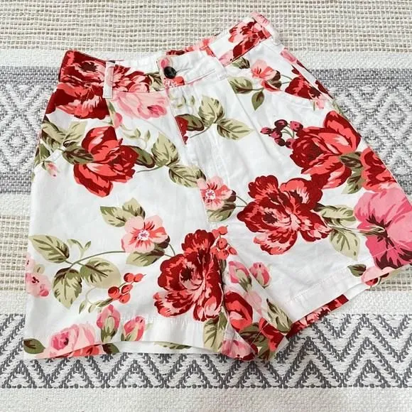 Product image for Urban Outfitters | Floral High Waisted Shorts
