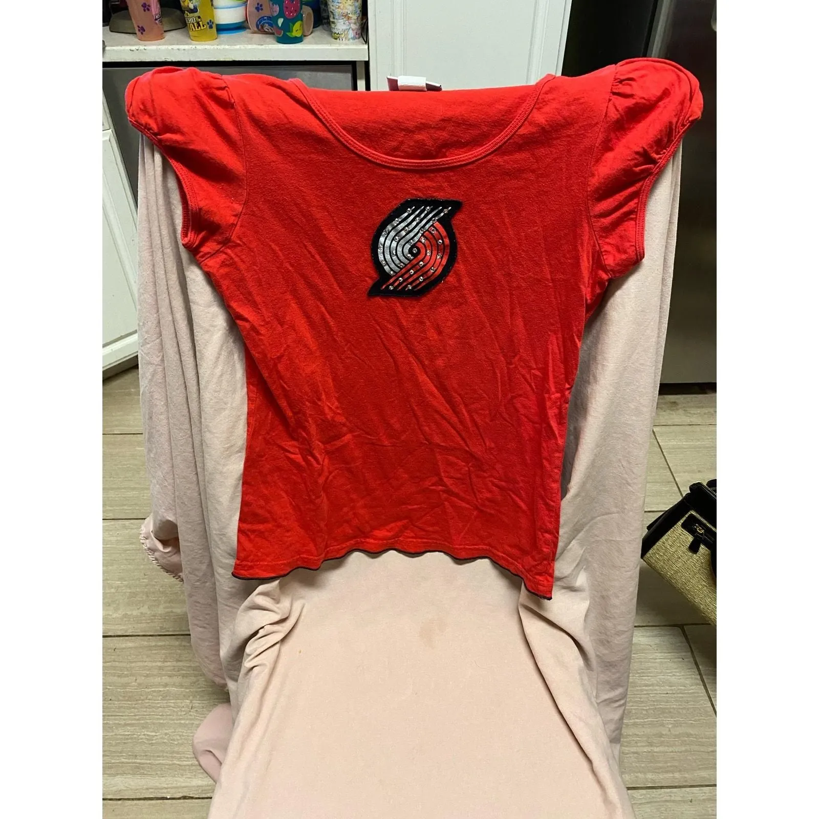 Product image for Vintage Kids Portland Trail Blazers Shirt Size L 