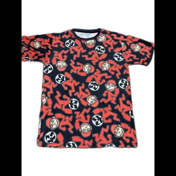 Product image for Insane Clown Posse ICP T-Shirt Large Graphic AOP Juggalo Red