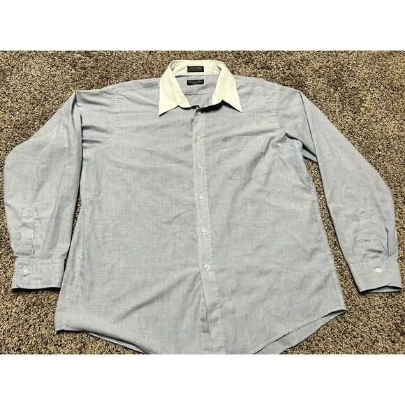 Product image for Christian Dior Monsieur Dress Shirt - Blue - White Collar - 17 34/35
