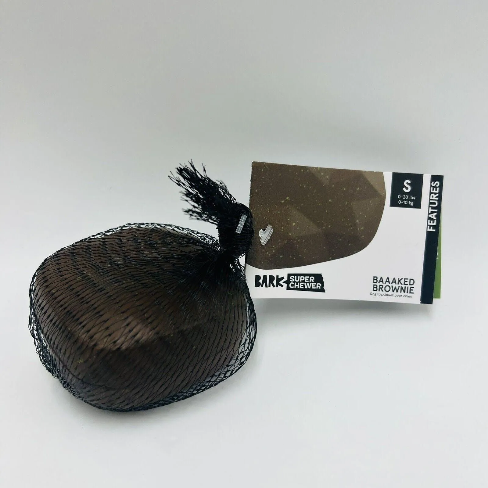 Product image for Bark Box S Baaaked Brownie Super Chewer Squeaker Vanilla Scent 420 Collection