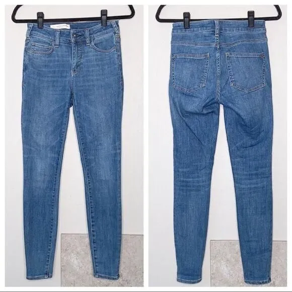 Product image for Pilcro and The Letterpress by Anthropologie Skinny High Rise Stretchy Jeans 25