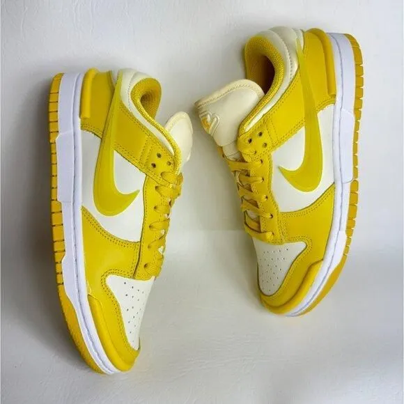 Product image for D91- SIZE 6.5 WOMEN'S NIKE DUNK LOW TWIST SAIL / VIVID SULFUR/ YELLOW DZ2794 100