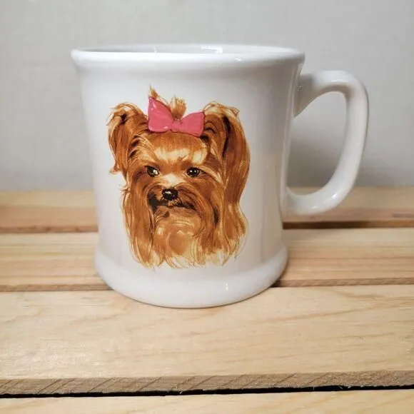 Product image for Large Ceramic Coffee Mug "Yorkshire Terrier" Patricia Roberts Collection