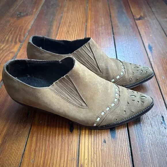 Product image for Vintage 80s Guess ? by Georges Marciano western leather ankle boot 8.5B