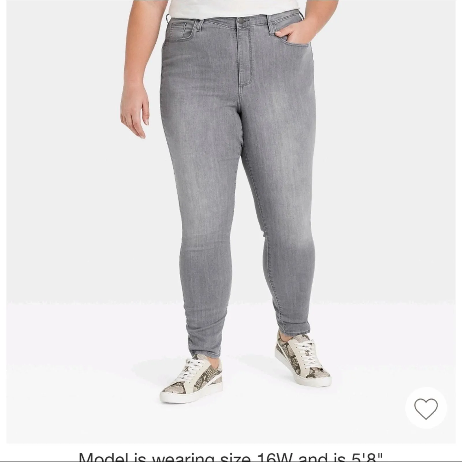 Product image for Women's High-Rise Skinny Jeans -Universal ThreadM Light Gray 16 Short