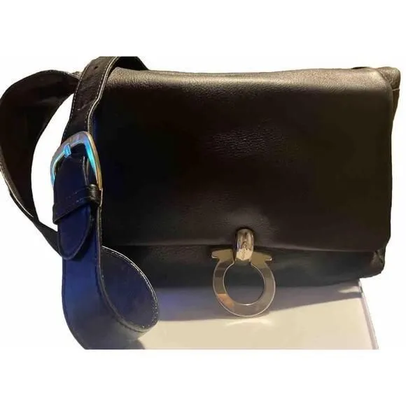 Product image for Salvatore Ferragamo Soft Calf Leather Medium Gancini Crossbody