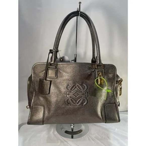 Product image for Loewe Amazona Bronze Goatskin Tote/Shoulder Handbag
