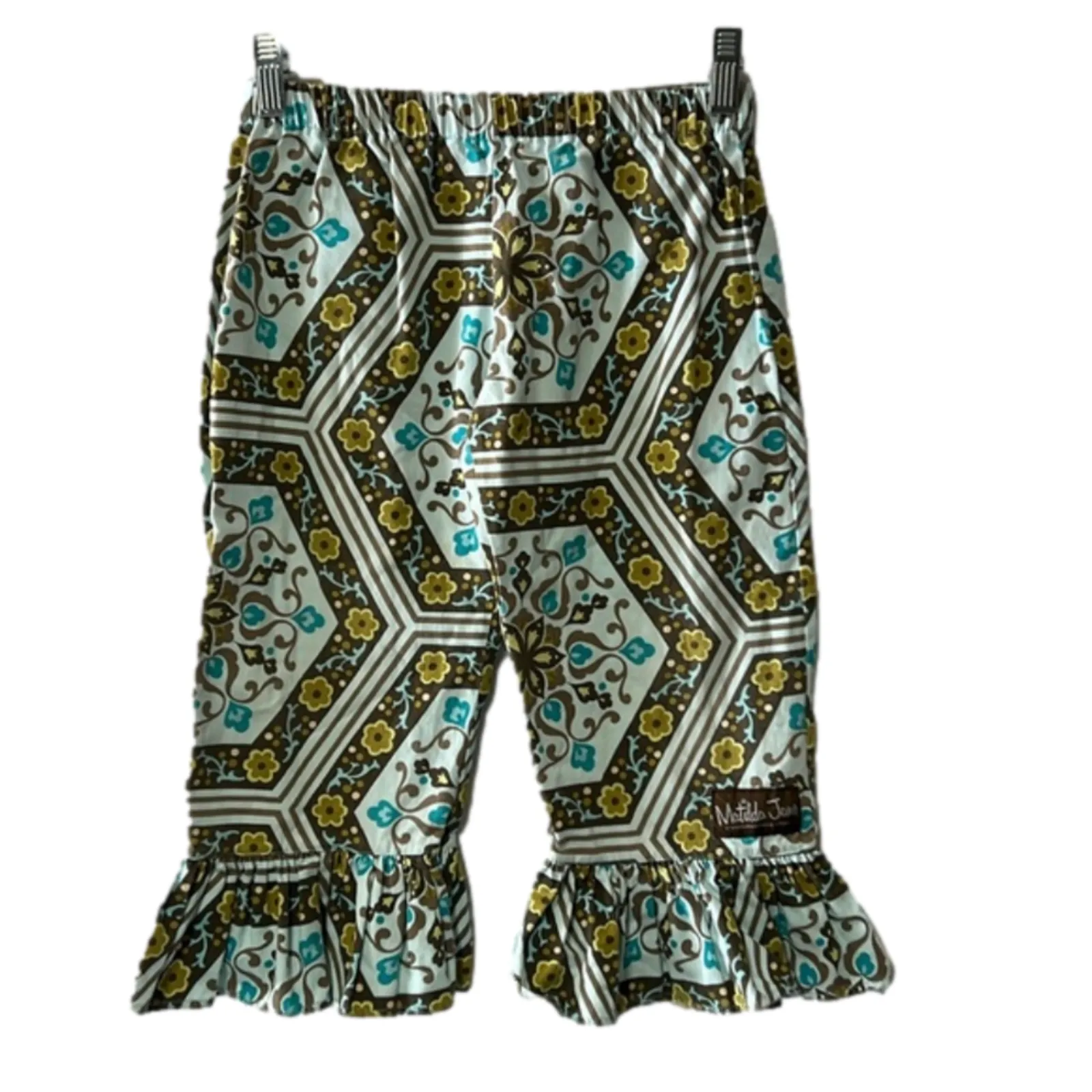 Product image for EUC Girls Size 6 Matilda Jane floral print pants ruffled bottoms