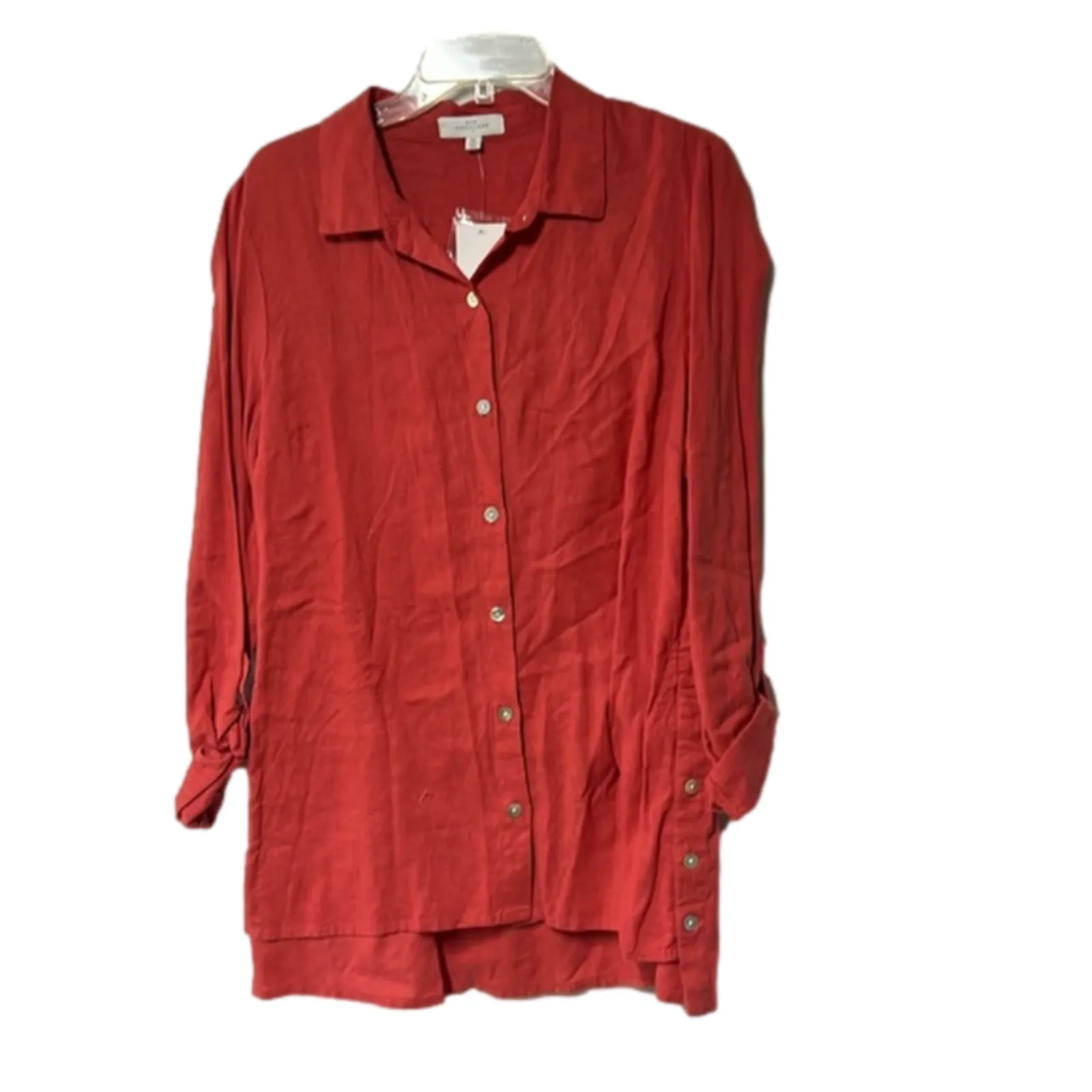 Product image for NWT Women’s New Directions button up tunic coral color size XL