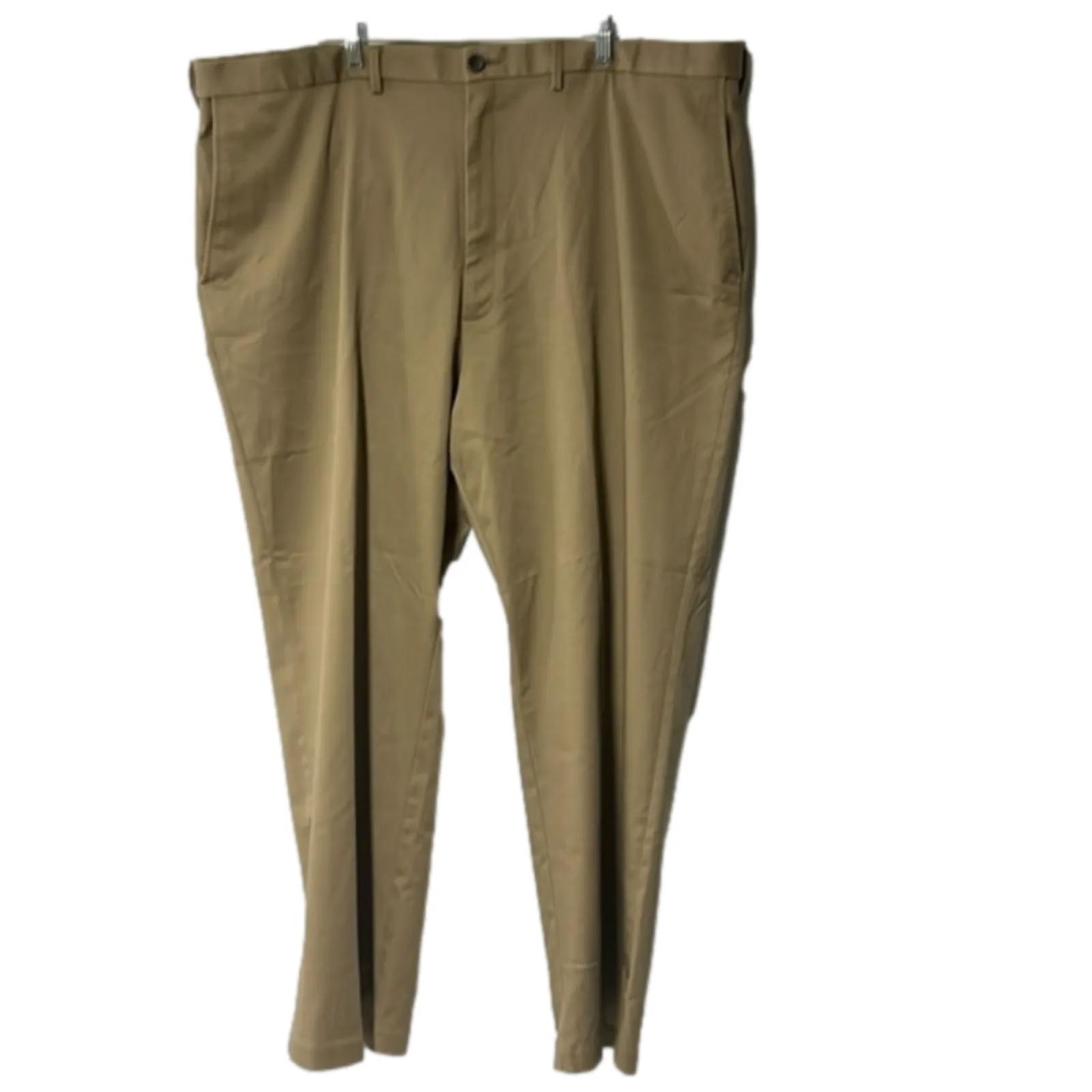 Product image for Men’s Haggar classic fit premium no iron khakis size 46x32 comfort waist band