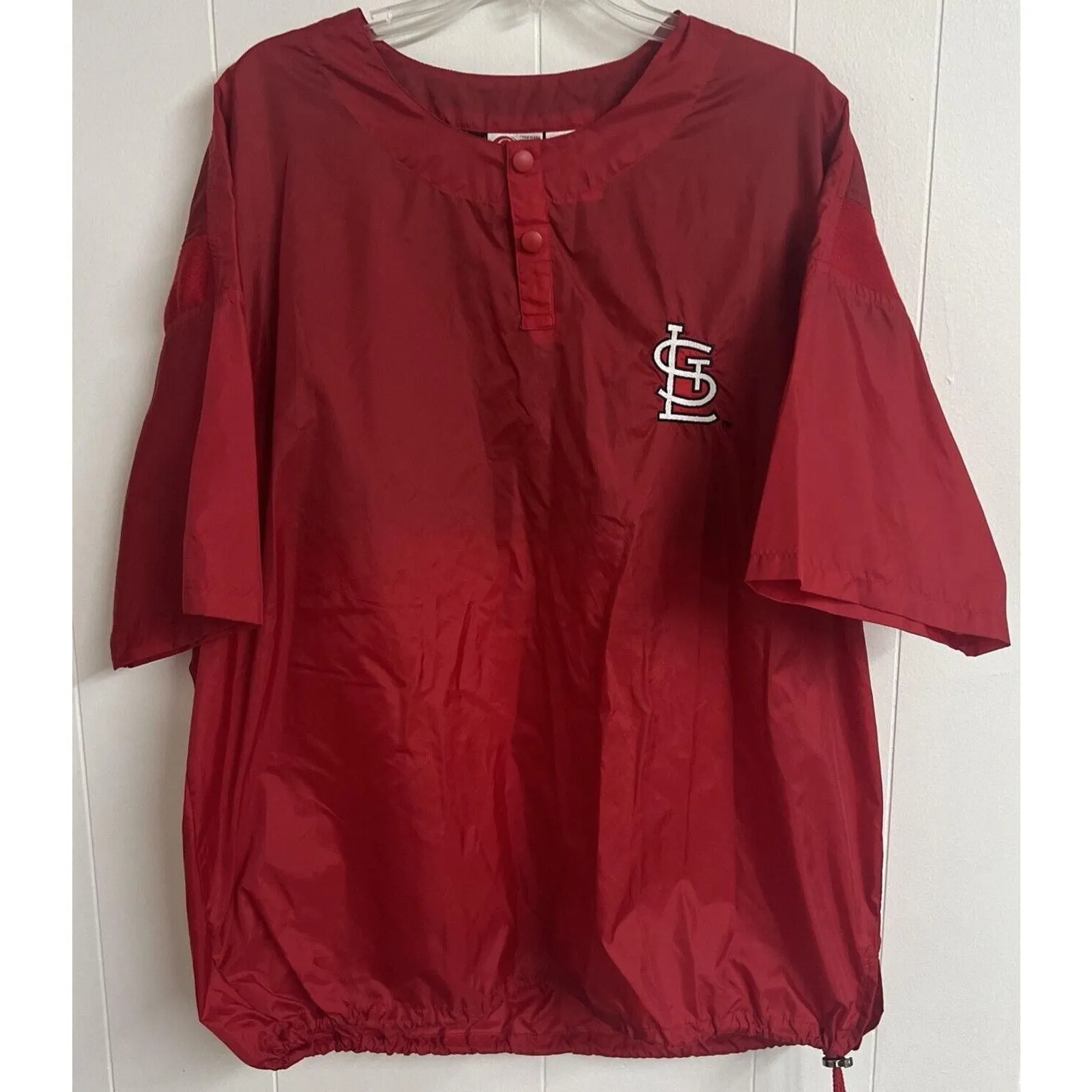 Product image for Vintage St Louis Cardinals MLB Baseball Rawlings Batting Practice S/S Jacket L