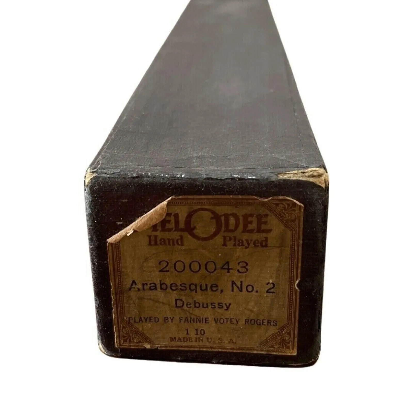 Product image for MelODee Piano Roll "Arabesque" Played by Fannie Votey Rogers #200043