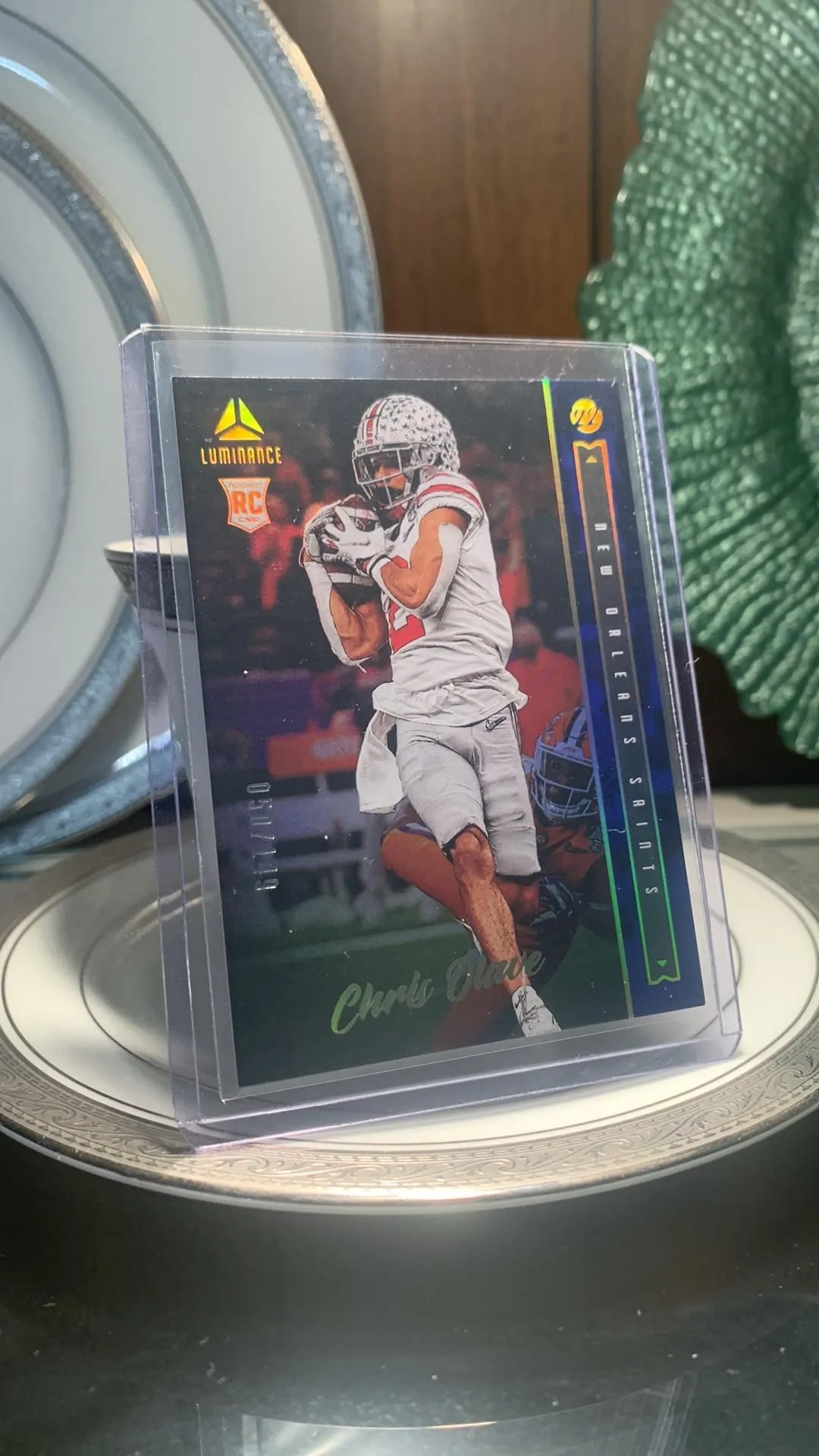 Product image for 🔥 2022 Panini Luminance Rookie CHRIS OLAVE #116 Blue /149