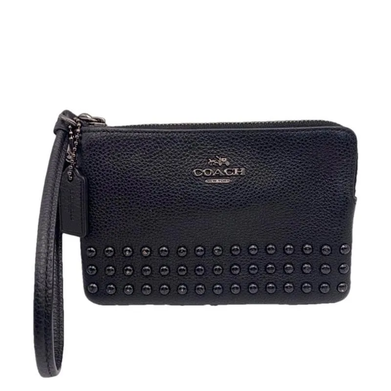 Product image for COACH Black Stud Wristlet 