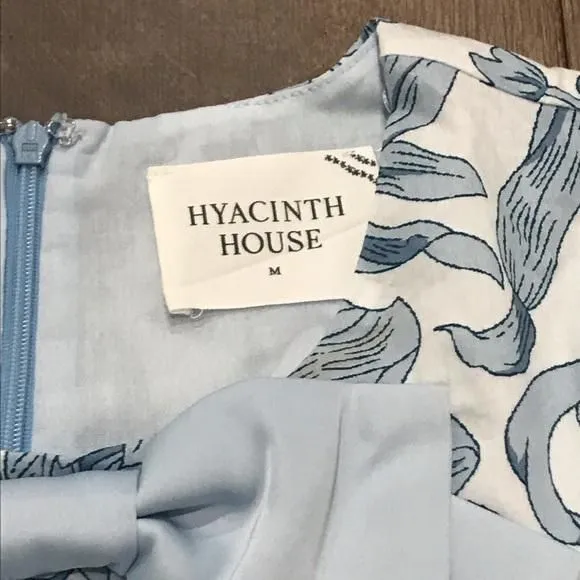 hyacinth house blue chintz clarice bows dress Blue and Green Leafy Floral Bennett Maxi Dress