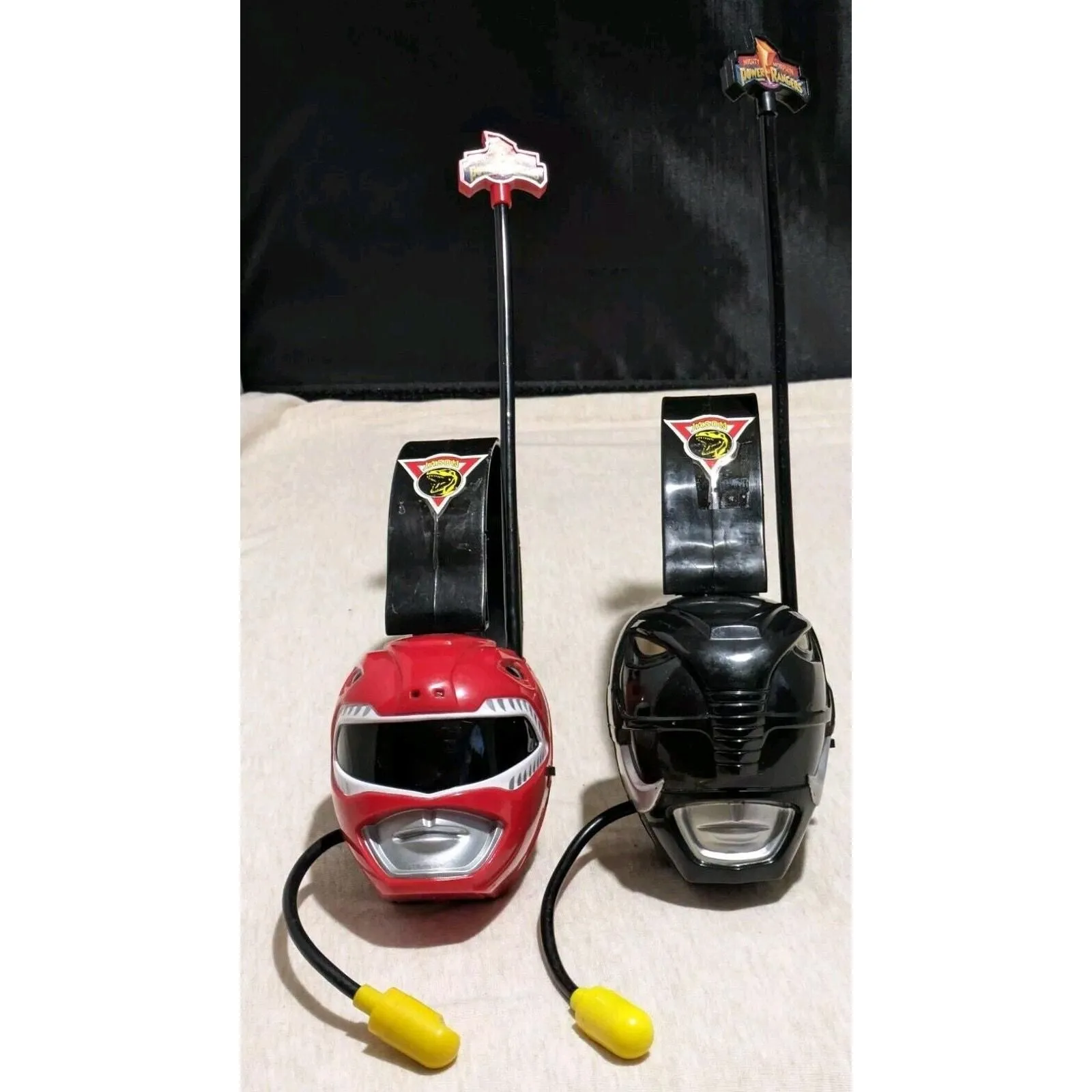 Product image for 1994 Micro Games Power Rangers Working Voice Activated Headset Walkie Talkies