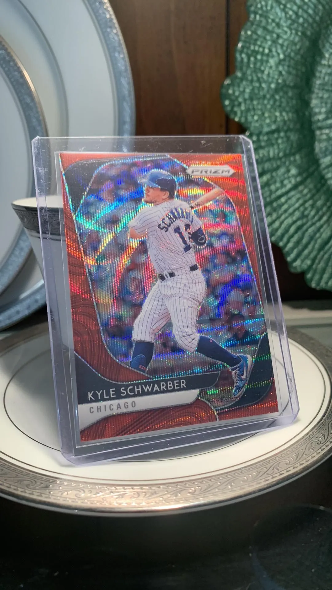 Product image for 🔥 2020 Prizm Baseball Kyle Schwarber Red Wave Parallel #/99 #242